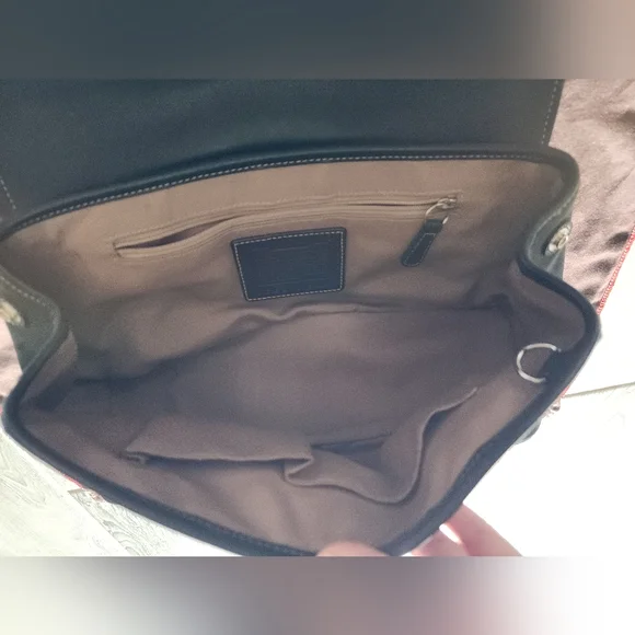 Coach Hampton Black Leather Satchel & Matching Wallet - Picture 8 of 16